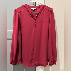 Pink blouse with button closure. Excellent used condition!